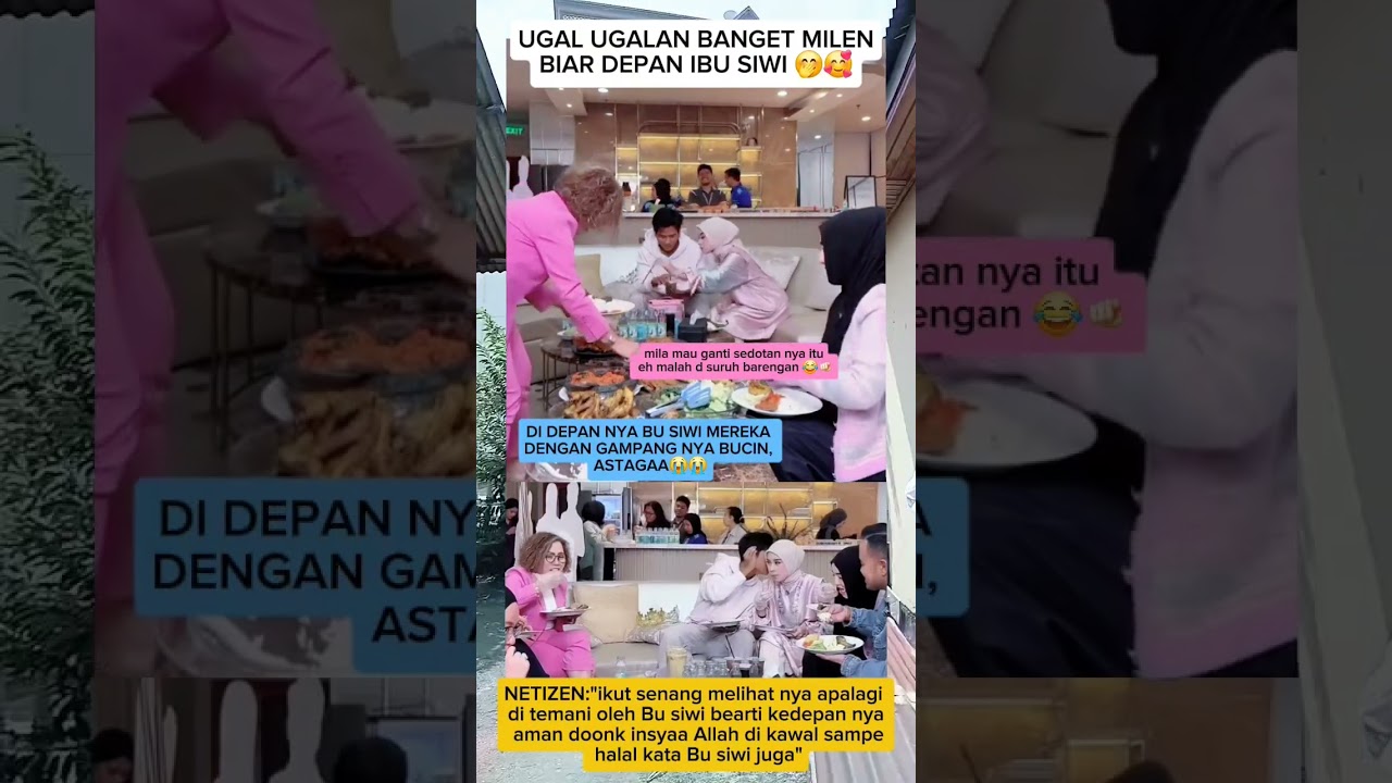 MILEN SUAP SUAPAN DEPAN IBU SIWI #valenda7 #milada7 #shortvideo #artis #indosiar