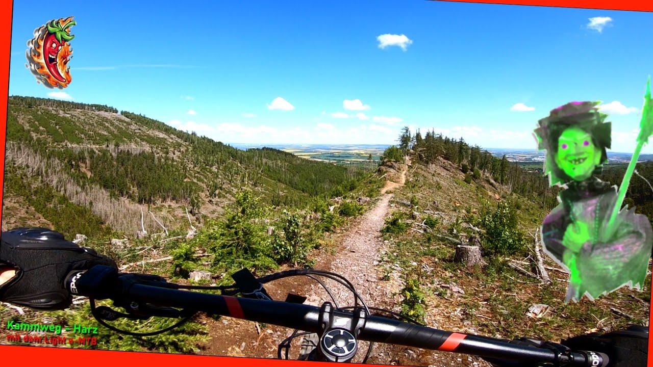 Einsame Hexe fegt zum 1. Mal im Harz &uuml;ber den Kammweg - Trailpark #harz #enduro #bike #mtb #mtblife