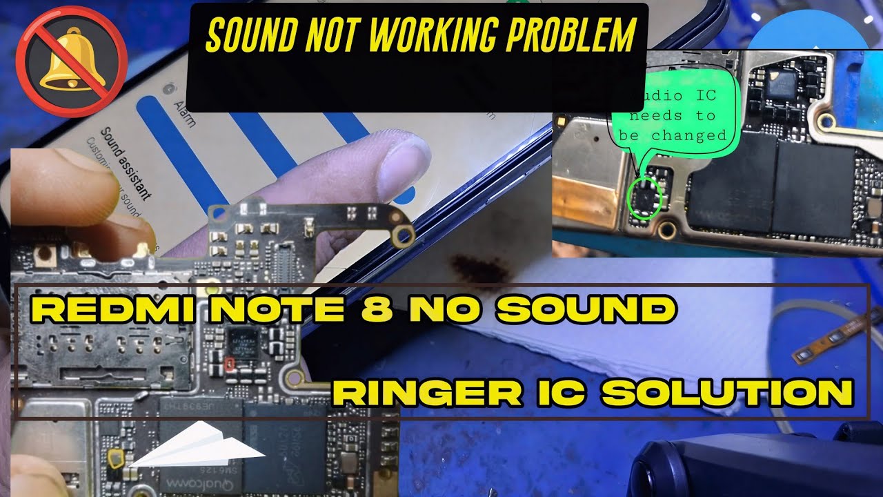 Redmi Note 8 Ringer IC Problem Solution | No Sound Issue 100% Fixed
