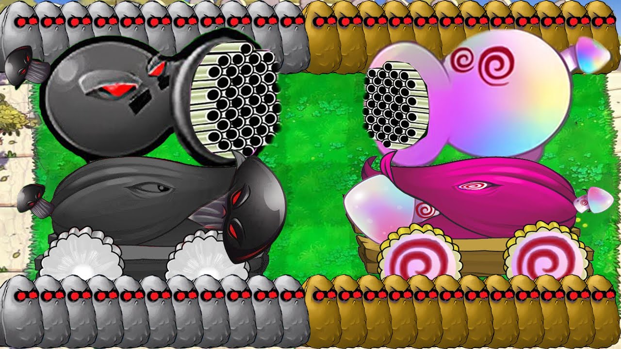 Doom Gatling X Doom Cannon X Team nut vs Doom Dr.Zomboss - Plants vs Zombies Hack