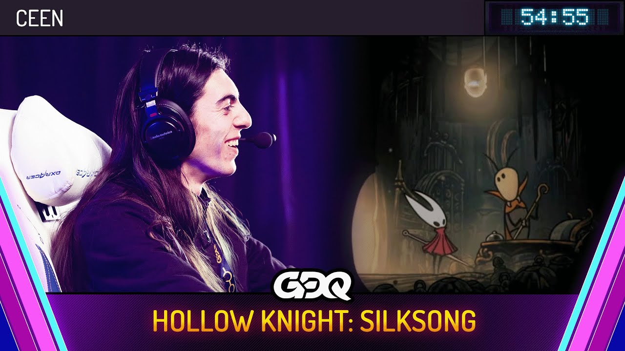 Hollow Knight: Silksong by Ceen in 54:55 - Awesome Games Done Quick 2026
