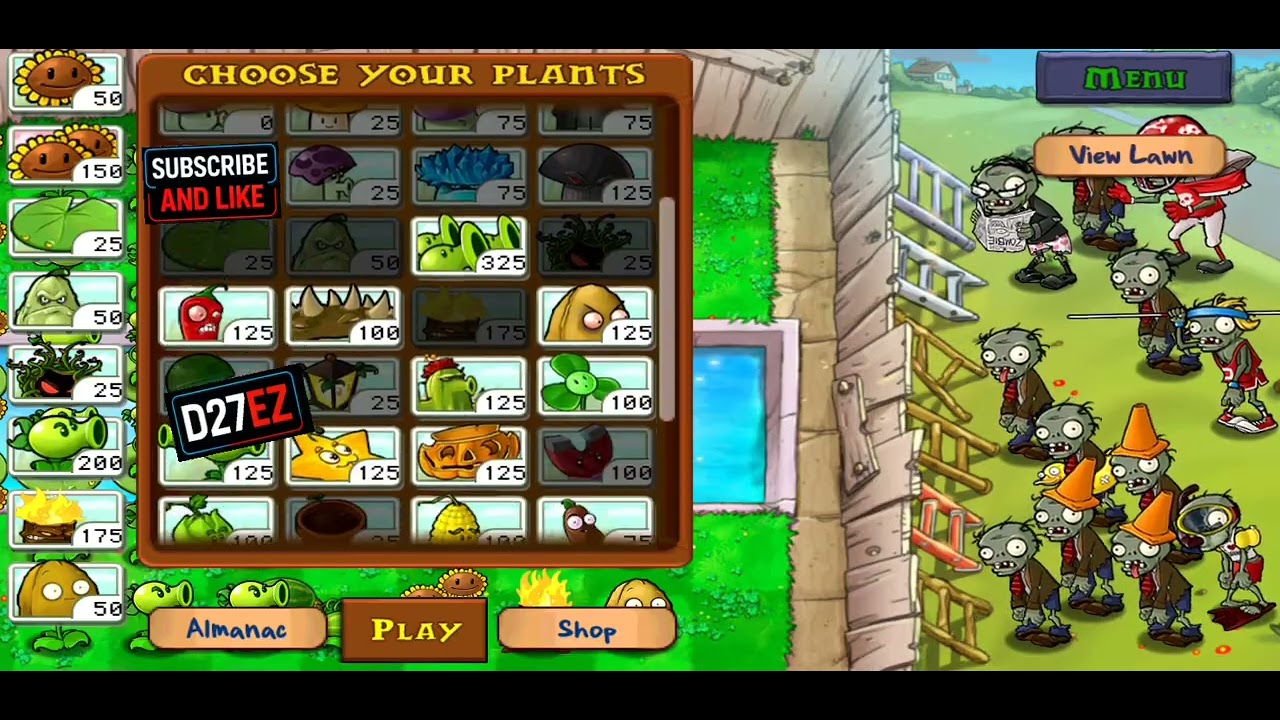 Plants vs Zombies - Survival Pool - D27Ez