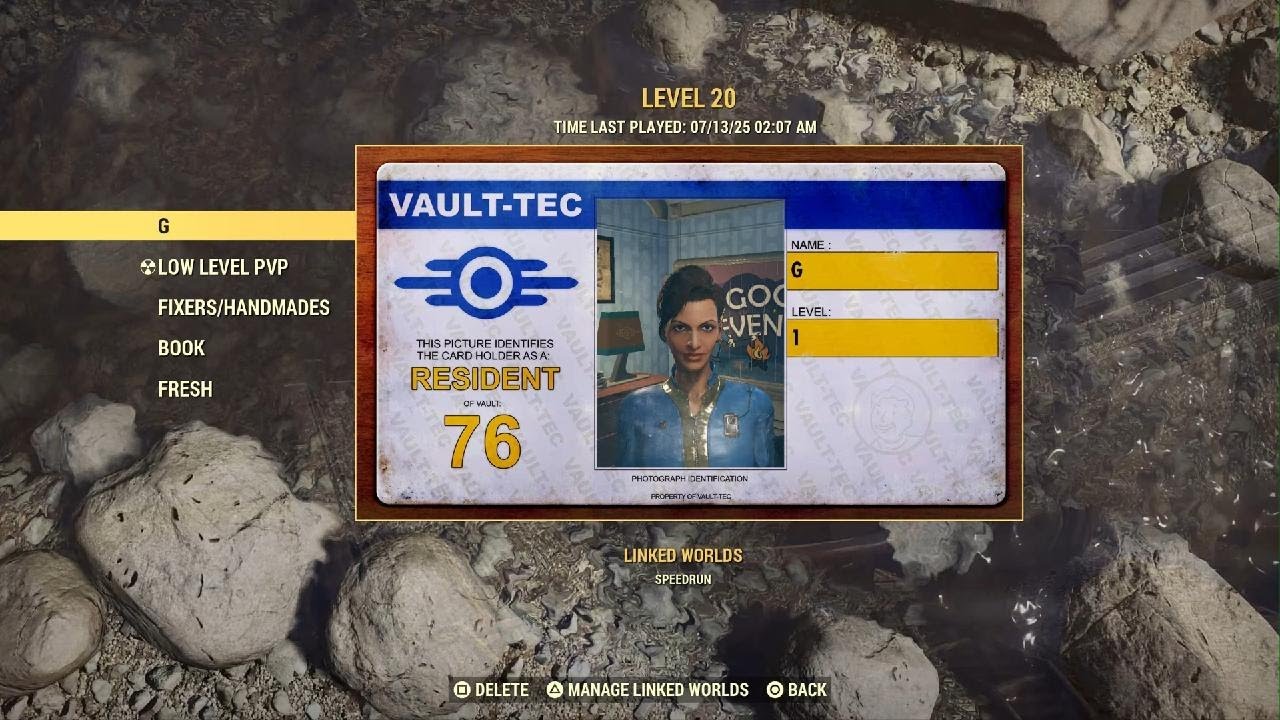 Fallout 76 The Wayward speedrun new PB (26:18) and Console World Record!