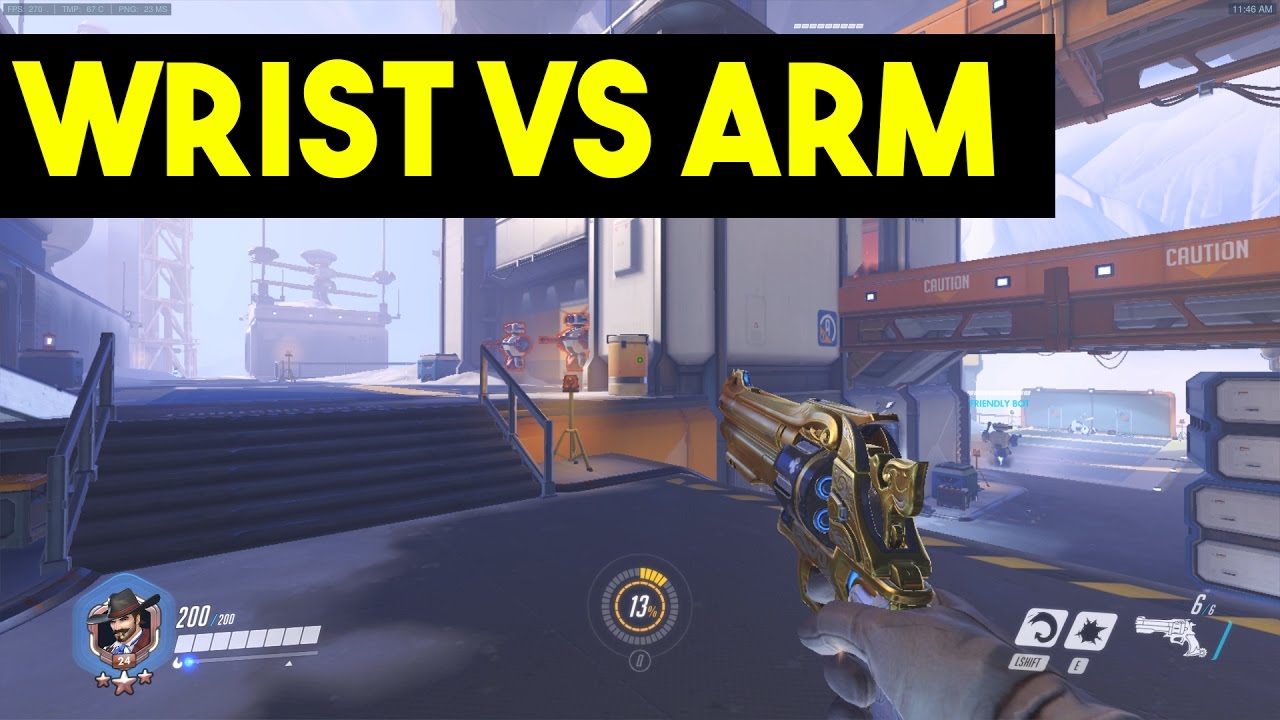 Wrist Aiming vs Arm Aiming - Overwatch - Should I aim With my Wrist or my Arm?