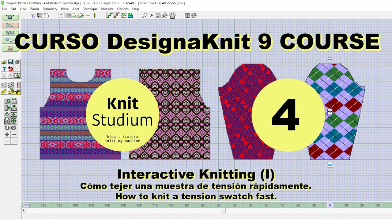 Curso DesignaKnit 9 Course. (4) INTERACTIVE KNITTING (I).