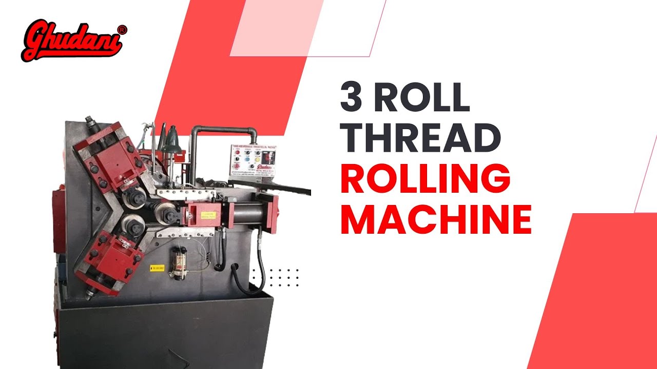 Three Roll Thread Rolling Machine