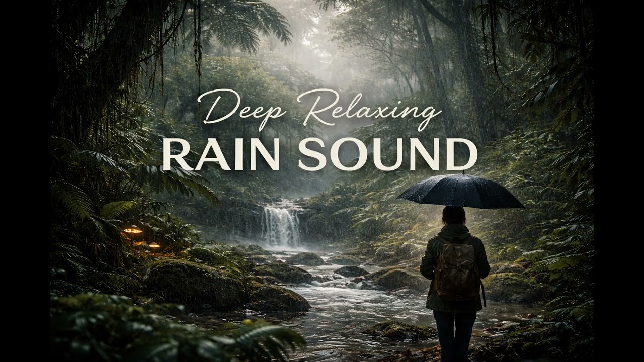 🌧️ Relaxing Rain Sounds for Deep Sleep | 3 Hours Real Rain Ambience | Stress Relief |