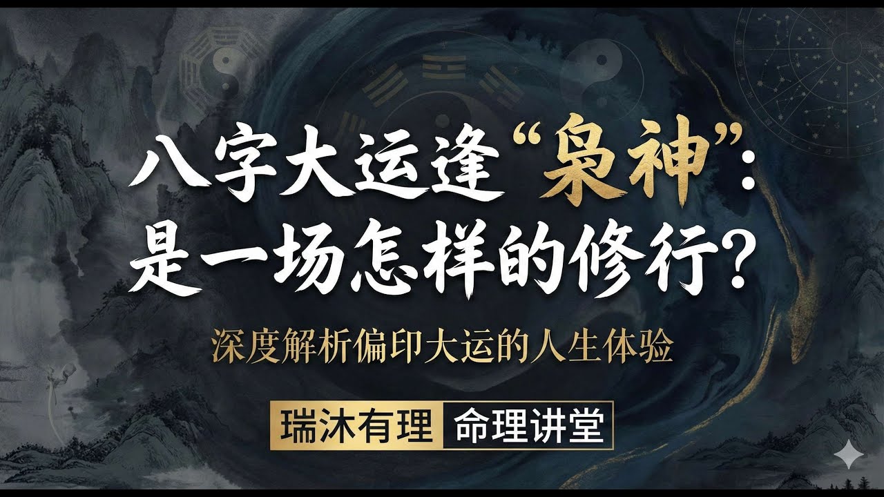 八字大运逢枭神，人生至暗时刻？深度解析“吞啖煞”带来的十年浩劫与转机！ | 八字命理 | 瑞沐有理 | 枭神 | 偏印 | 枭神夺食 | 大运流年 | 运势分析 | 原生家庭 | 抑郁 | 职场玄学
