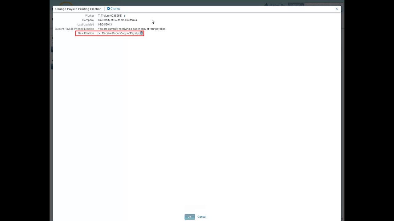Viewing and Printing your Payslip