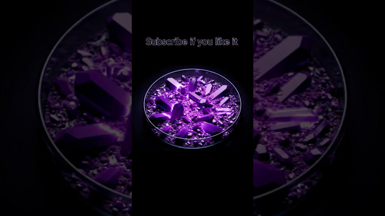 Shaping the Impossible 💥 Synthetic Metal Reactions and Crystal Expansion Visuals #AI #ASMR #fyp #ai