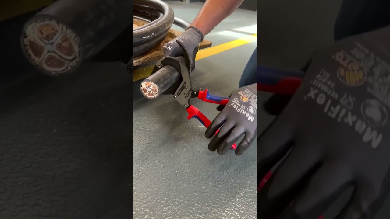 KNIPEX | RATCHET ACTION CABLE CUTTER | CABLE CUTTER  10 TO 100MM