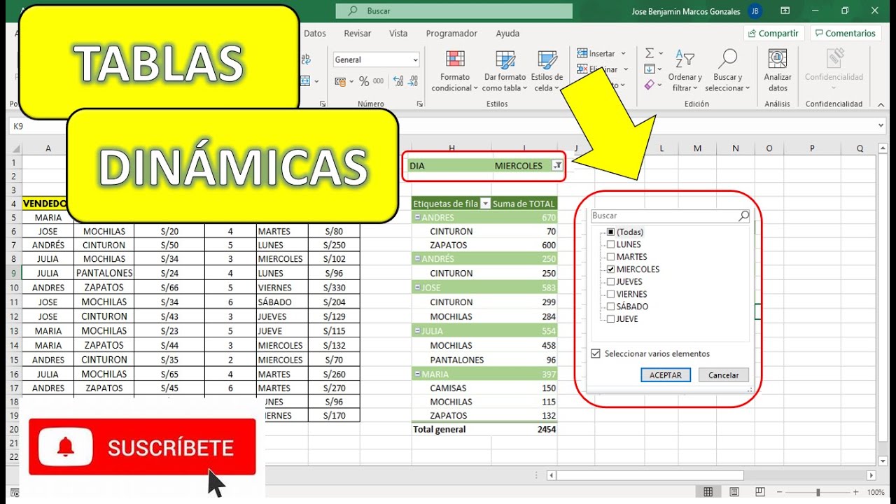 TABLAS DINÁMICAS desde CERO-Super Fácil