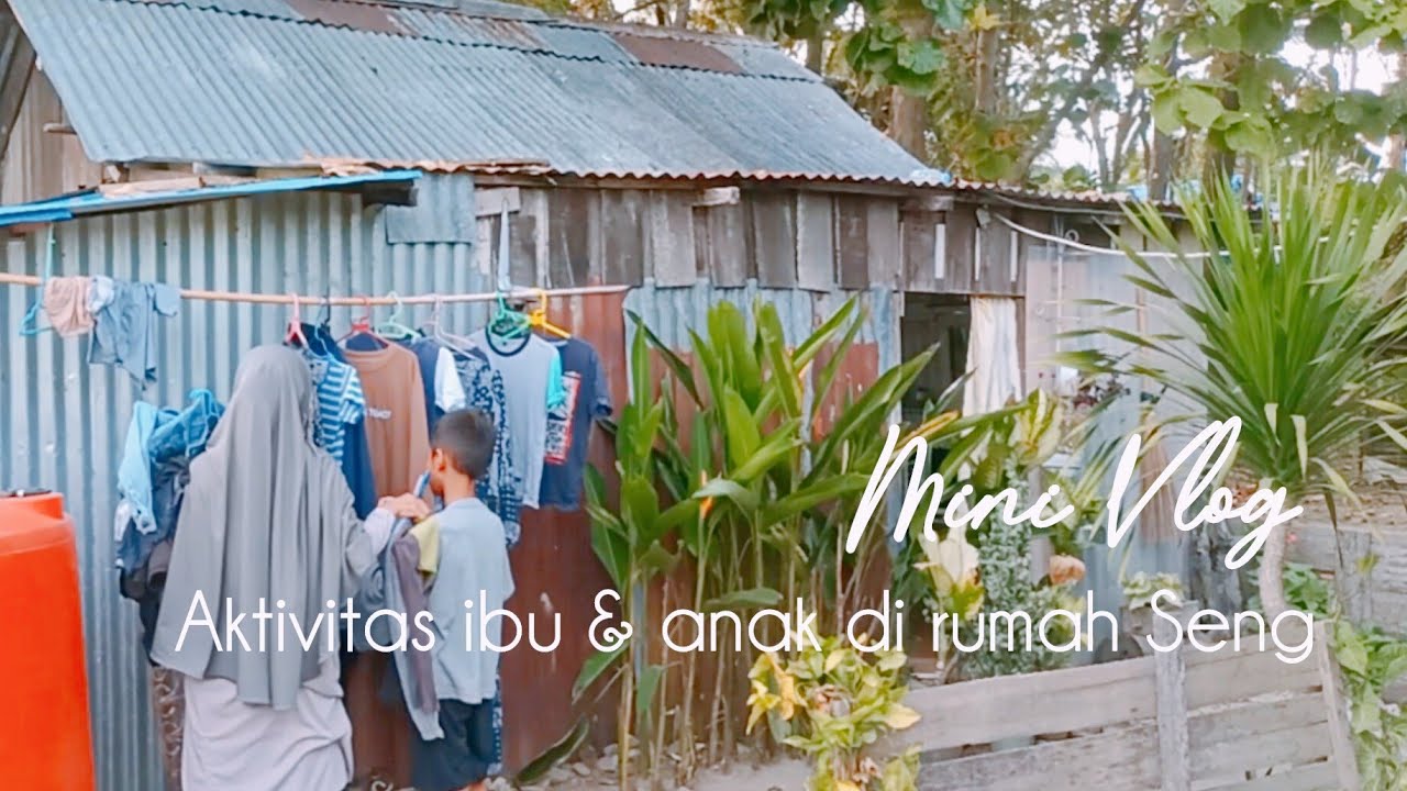 Mini Vlog Aktivitas Irt Desa di rumah seng sederhana, Masak, beberes & melipat pakaian #hidupdidesa 