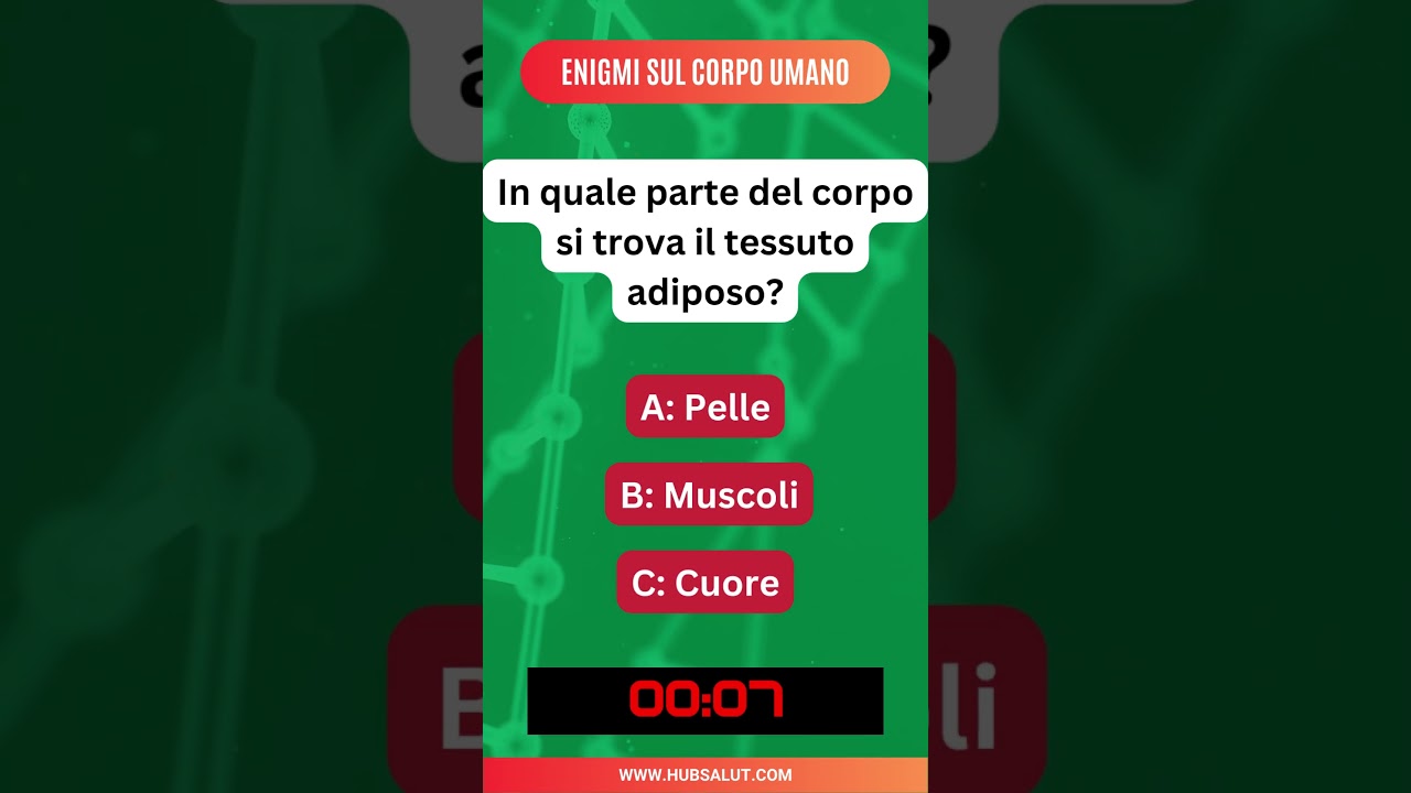 In quale parte del corpo si trova il tessuto adiposo? #anatomiaumana #corpoumano #denti #saluteorale