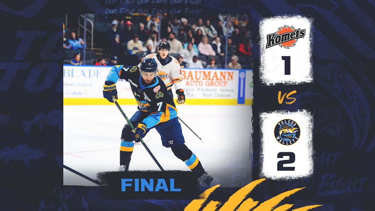HIGHLIGHTS (11/15/25): Toledo Walleye 2, Fort Wayne Komets 1