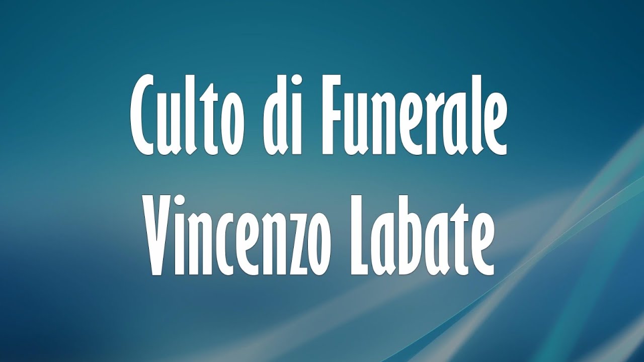 Culto Funerale fr. Vincenzo Labate