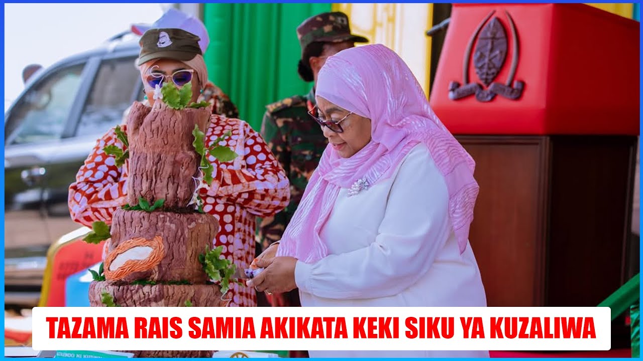 TAZAMA RAIS SAMIA AKIPANDA MTI WA MATUNDA KWENYE 27 YA KIJANI SIKU YA KUMBUKIZI YA KUZALIWA 