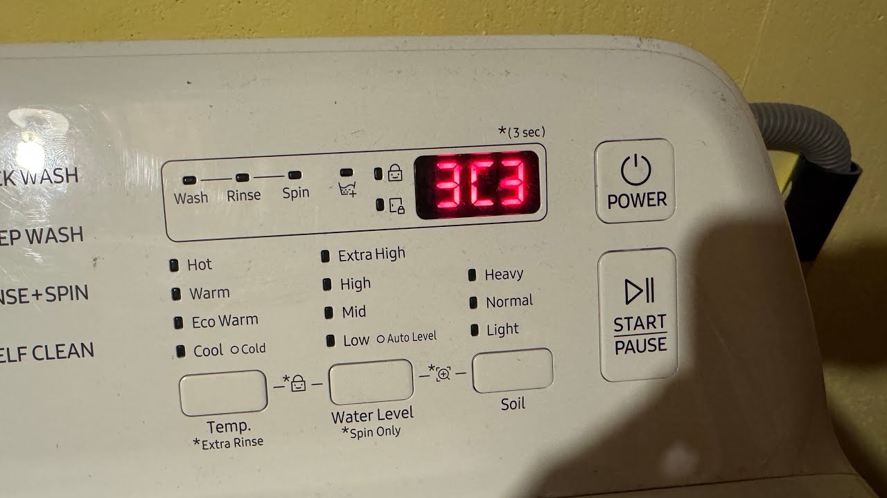 How to Fix Samsung Washer 3C3 Error (Step-by-Step Repair)