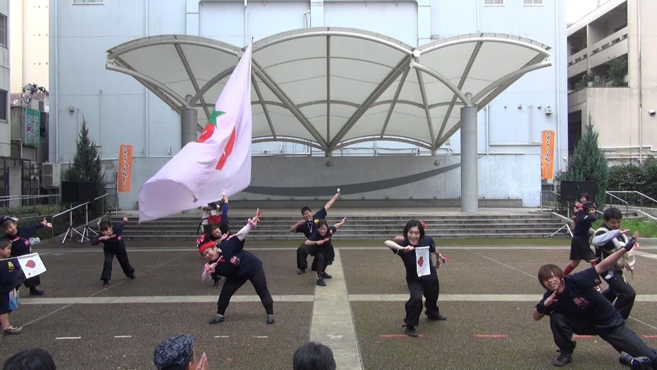 よさこいボランティア 苺色の一会 @ みちのくYOSAKOIまつり (元鍛冶丁公園会場) 2016-10-09T12:29