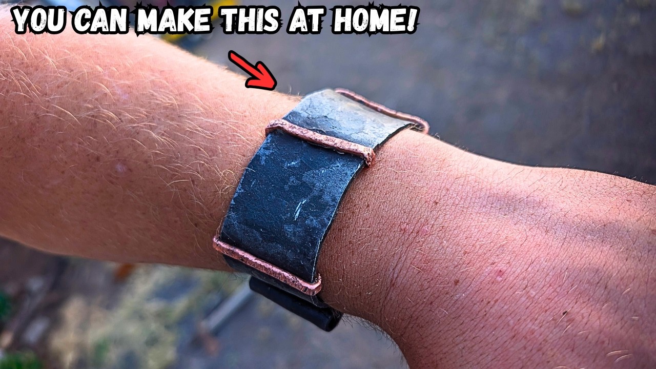 how to forge a Viking Bracelet with tools at home!