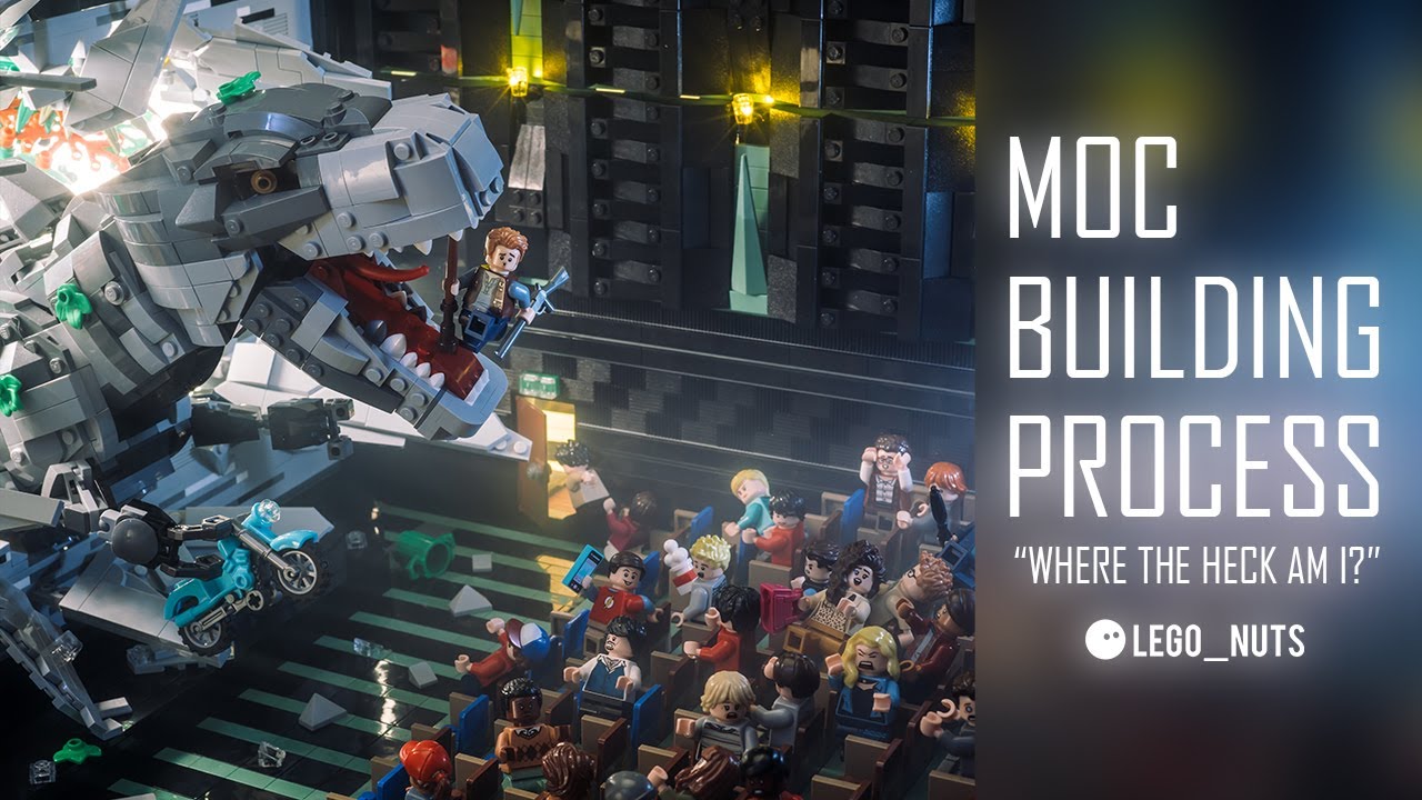 “Where the heck am I?” Lego brick creation building process and my lighting and photography set up