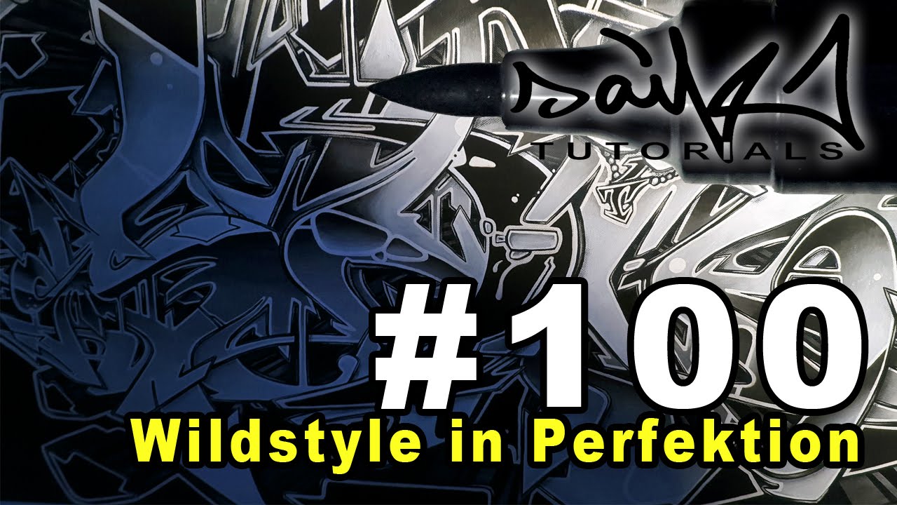 Saikone: Graffiti Tutorial #100 Wildstyle in Perfektion