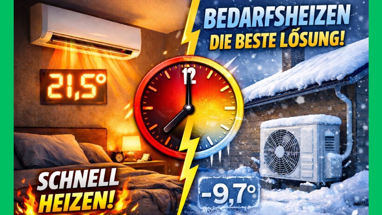 -9,7°C draußen – und ich heize meine Wohnung NUR mit Klimaanlagen