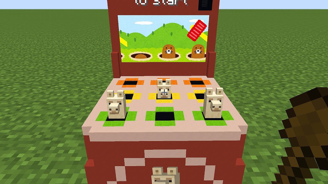 whack a mole in minecraft