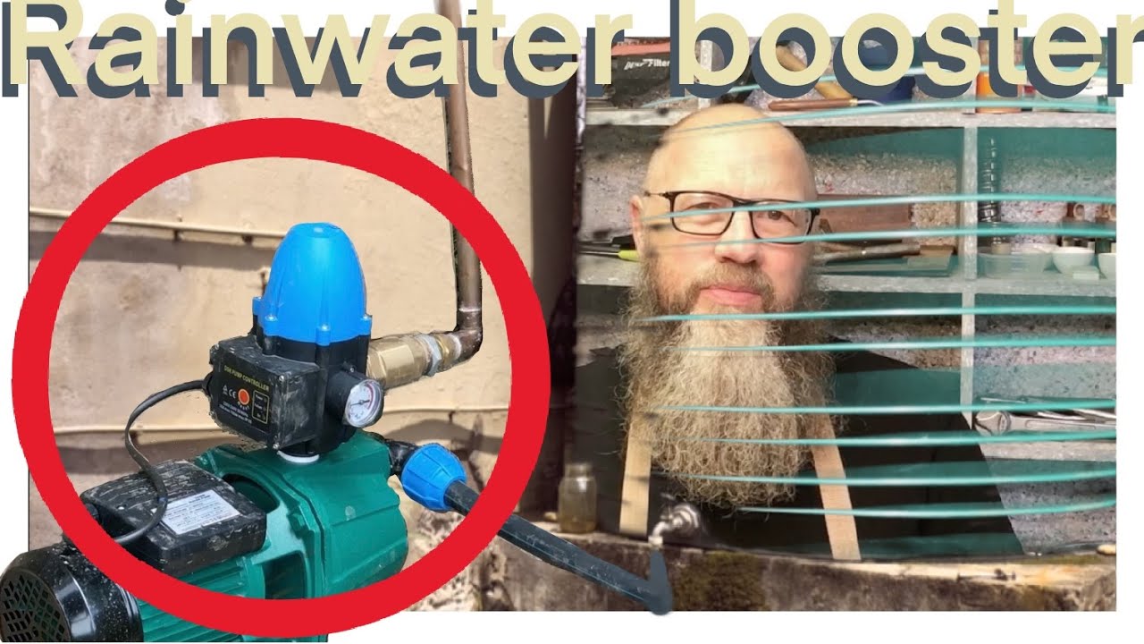 How to use rainwater in your house . Installing a booster pump.