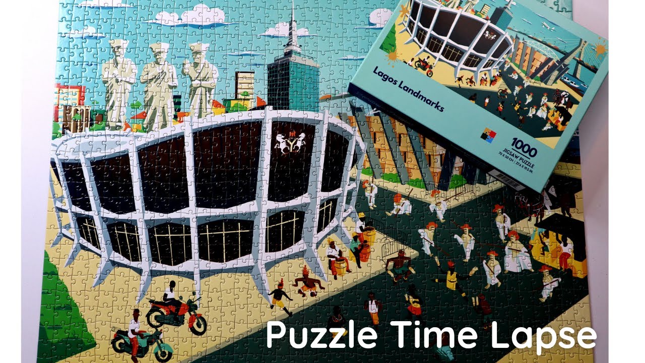 Lagos Landmarks Puzzle Time Lapse (Oddly Satisfying)
