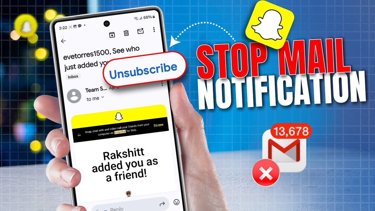 How to Stop Gmail Notifications From Snapchat | Disable Emails From Snapchat