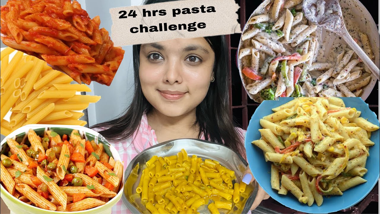 I Only Ate Pasta For 24 Hrs 👅 || Food. Challenge || alkaagarwal || kolkata