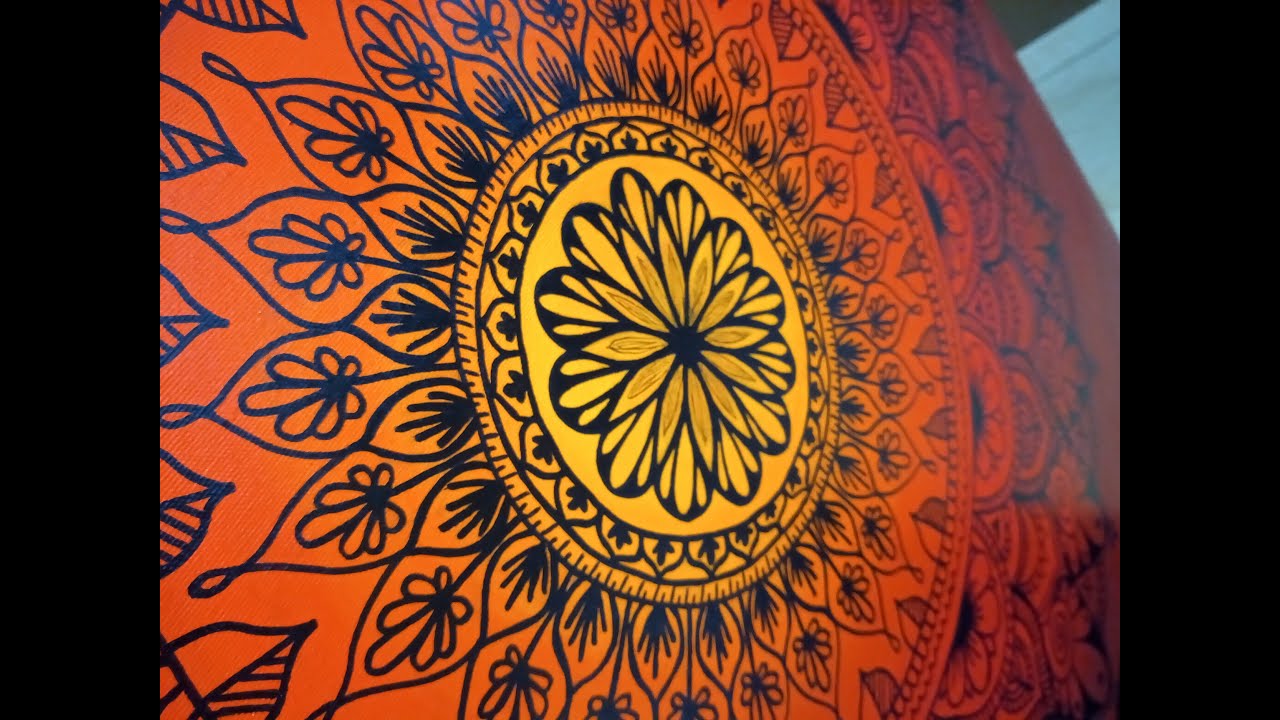 #6 Mandala malowana markerem akrylowym - step by step