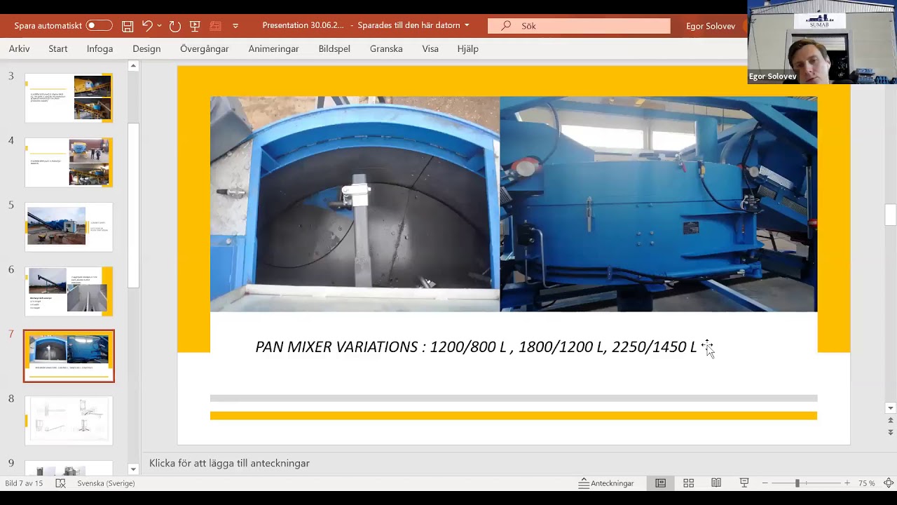 Sumab K-series mobile concrete plants presentation