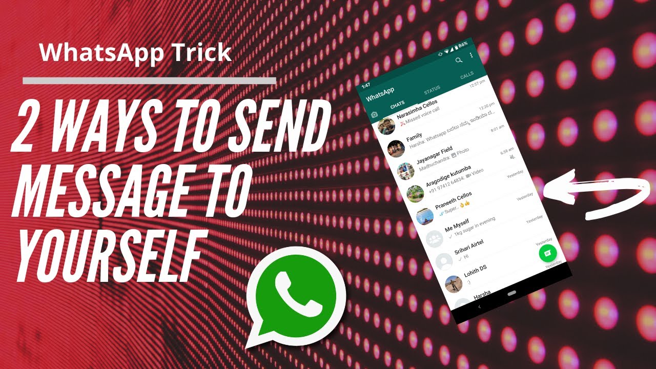 How to Send Message to Yourself on WhatsApp || 2025 Trick