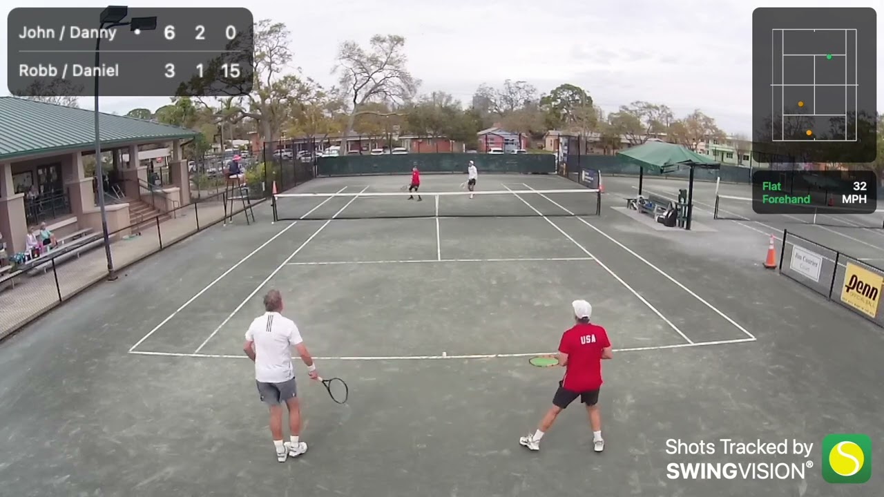 Amazing tennis, Men's 70 Doubles Final, Level 2 2025  Senior Grand Prix, St. Petersburg, Florida.