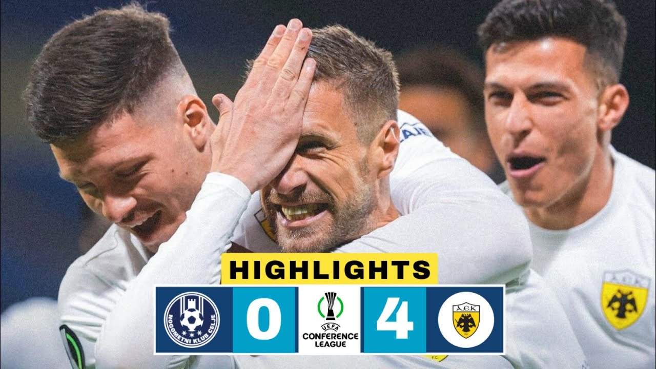 Celje vs AEK Athens 0-4 Highlights | Barnasbas Varga Goal | Europa League 2025-26 | Harold Moukoudi