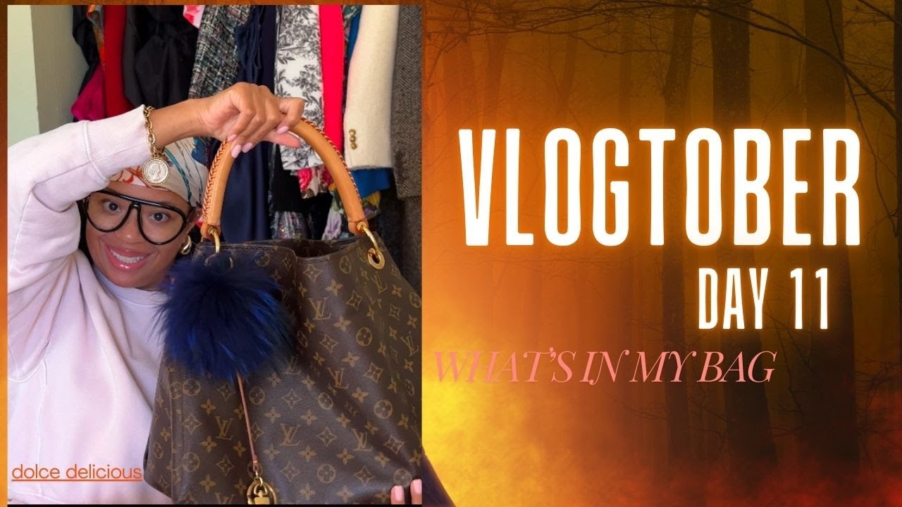 vlogtober day 11 + what's in my bag, LV Artsy