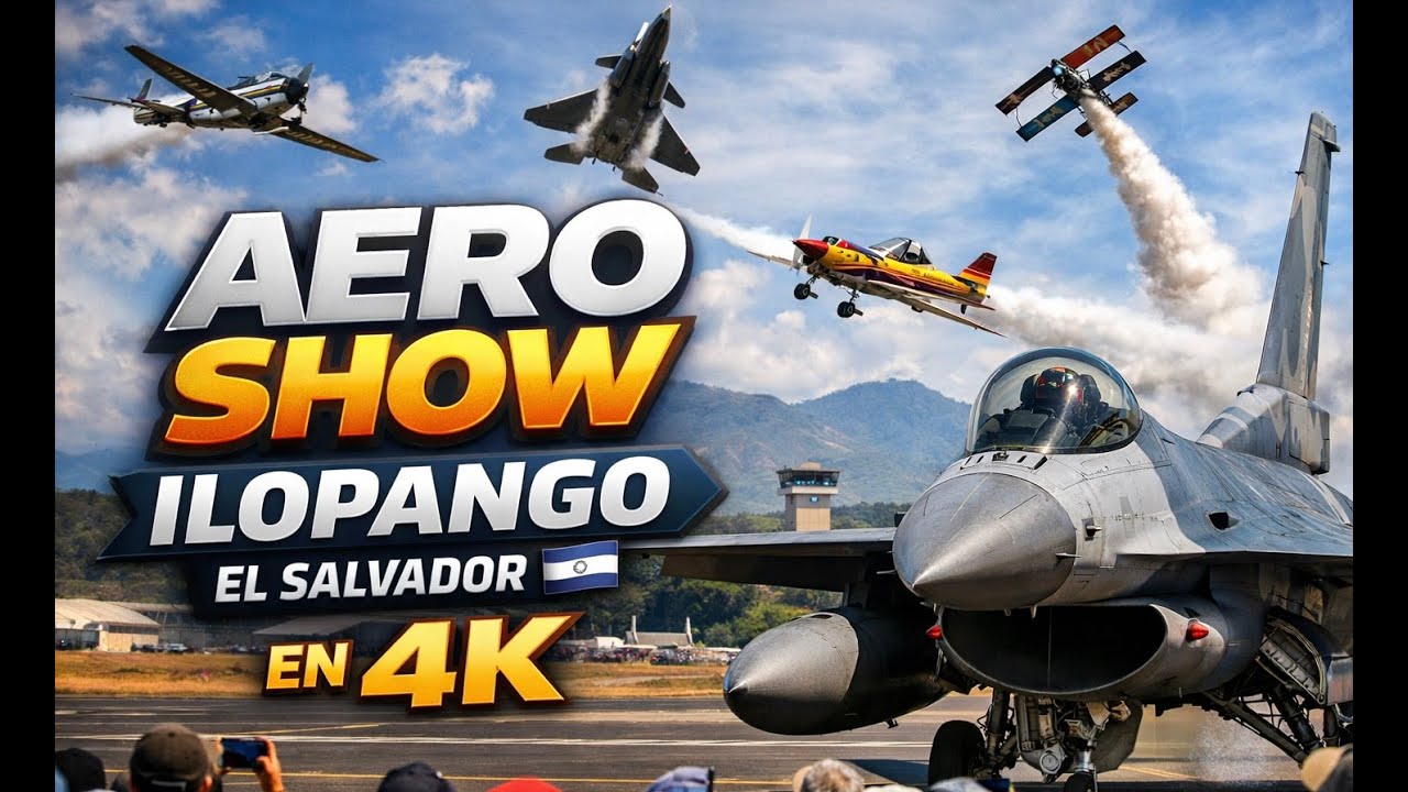 AERO SHOW ILOPANGO 2026| MUSEO, AVIONES, y ACROBACIAS 4K EL SALVADOR 🇸🇻