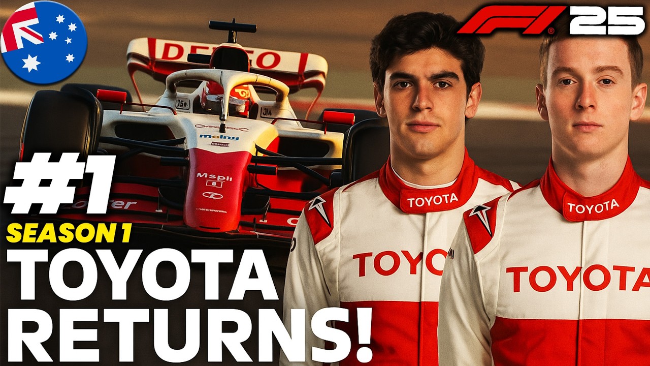 F1 25 MY TEAM Career Mode #1 | TOYOTA RETURNS TO F1! 🔴 | Colapinto & O'Sullivan Lead the Charge #ad