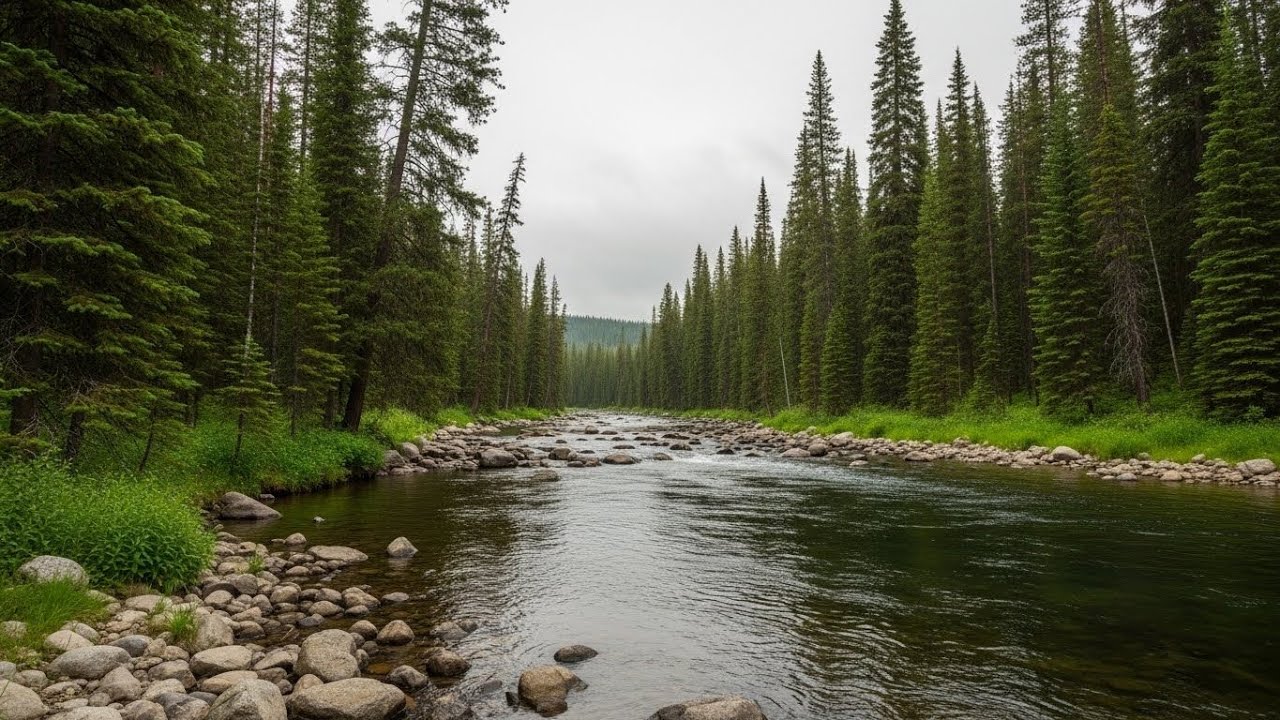 Flowing River Water 🌊 Gentle Stream Sound for Sleep, Focus, and Relaxation #278