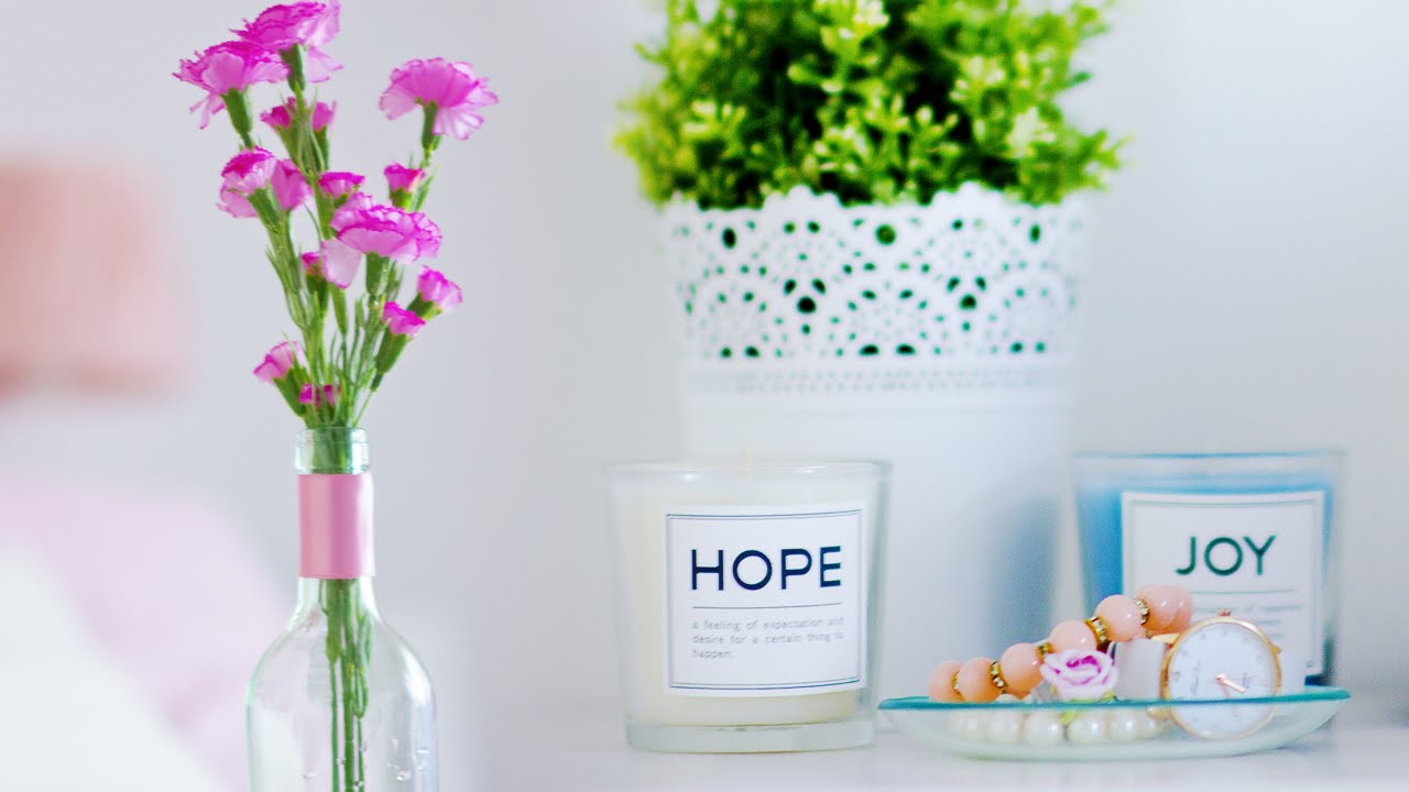 Room Inspiring - Scritta sul muro, Candela stile H&M ecc ♥