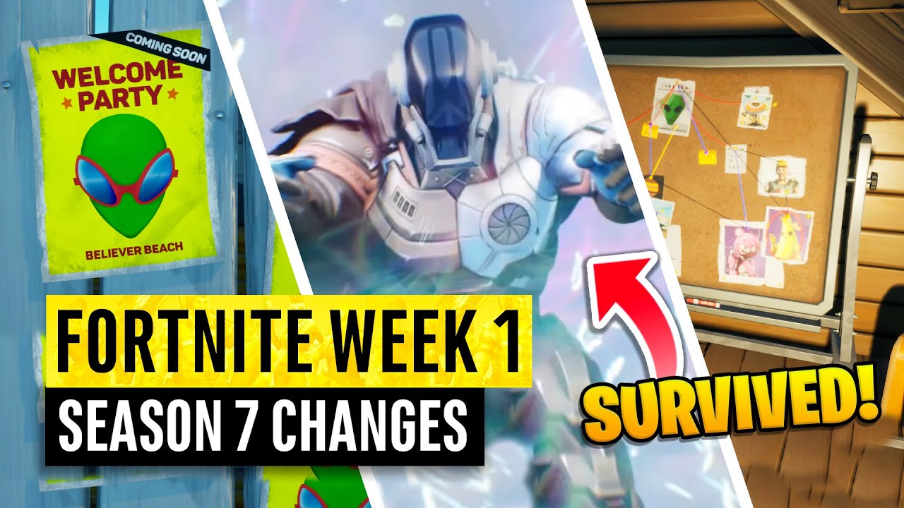 Fortnite | All Season 7 Map Updates and Hidden Secrets! WEEK 1 INVASION