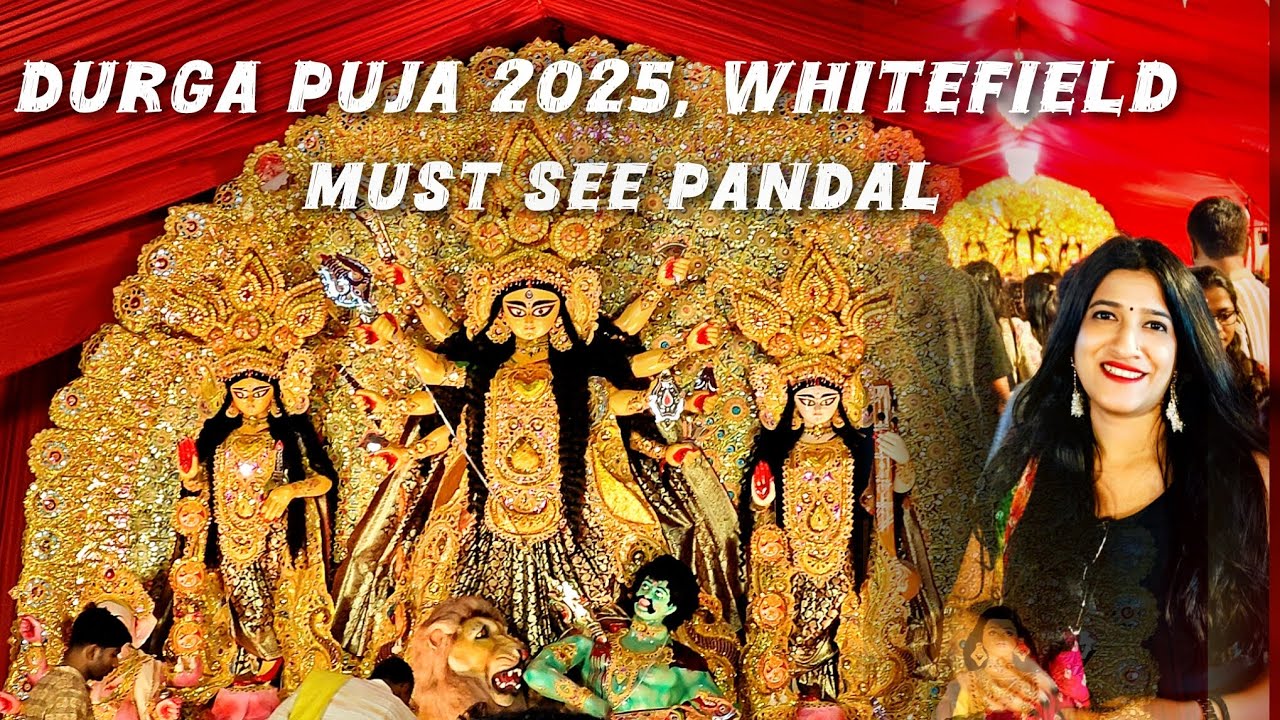 Durga Puja 2025 - Whitefield, Bangalore Pandals & Food Guide | Pandal Darshan, Rituals & Night Vibes