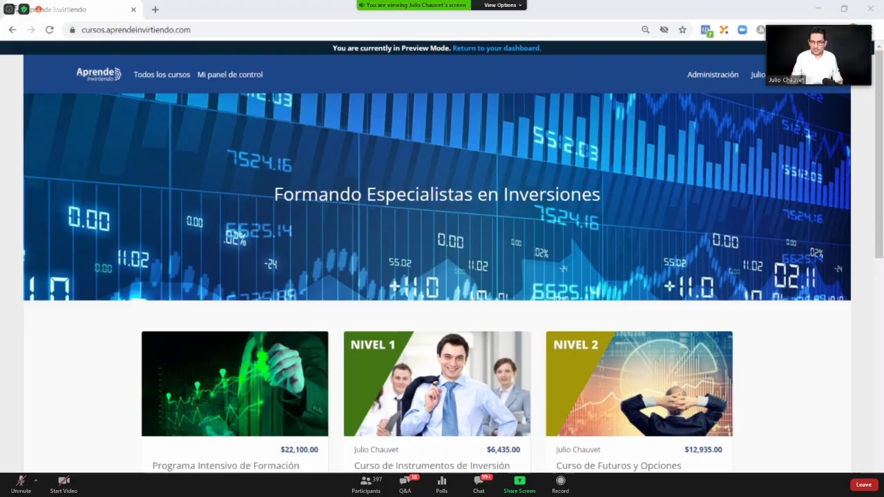Tercer Webinar - Bases para invertir en la bolsa (Cierre)