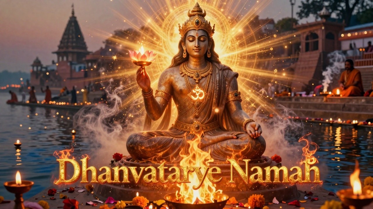 🌿 Sacred India's Love: Dhanvaṃtaraye Namaḥ Meditation