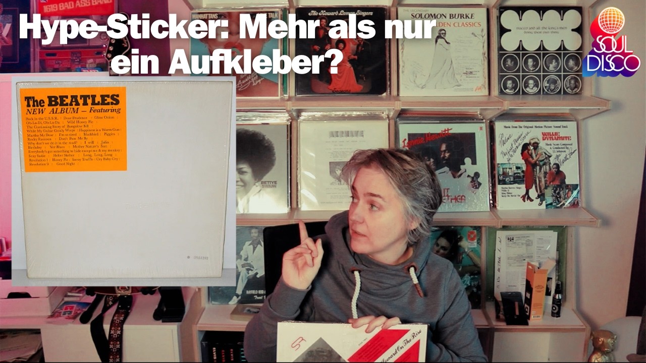 Hype-Sticker: Ist das Kunst oder kann das weg? #vinylcommunity #music #vinyl