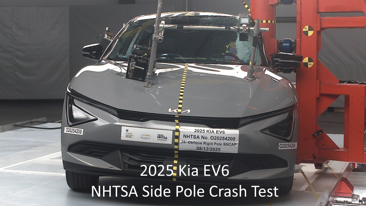 2025-2026 Kia EV6 NHTSA Side Pole Crash Test