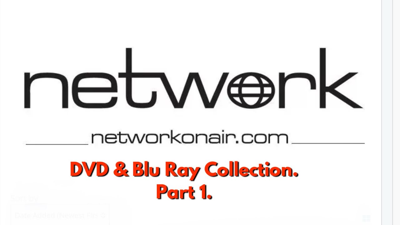 My Network Movie and TV Collection. Part 1, The DVD’s