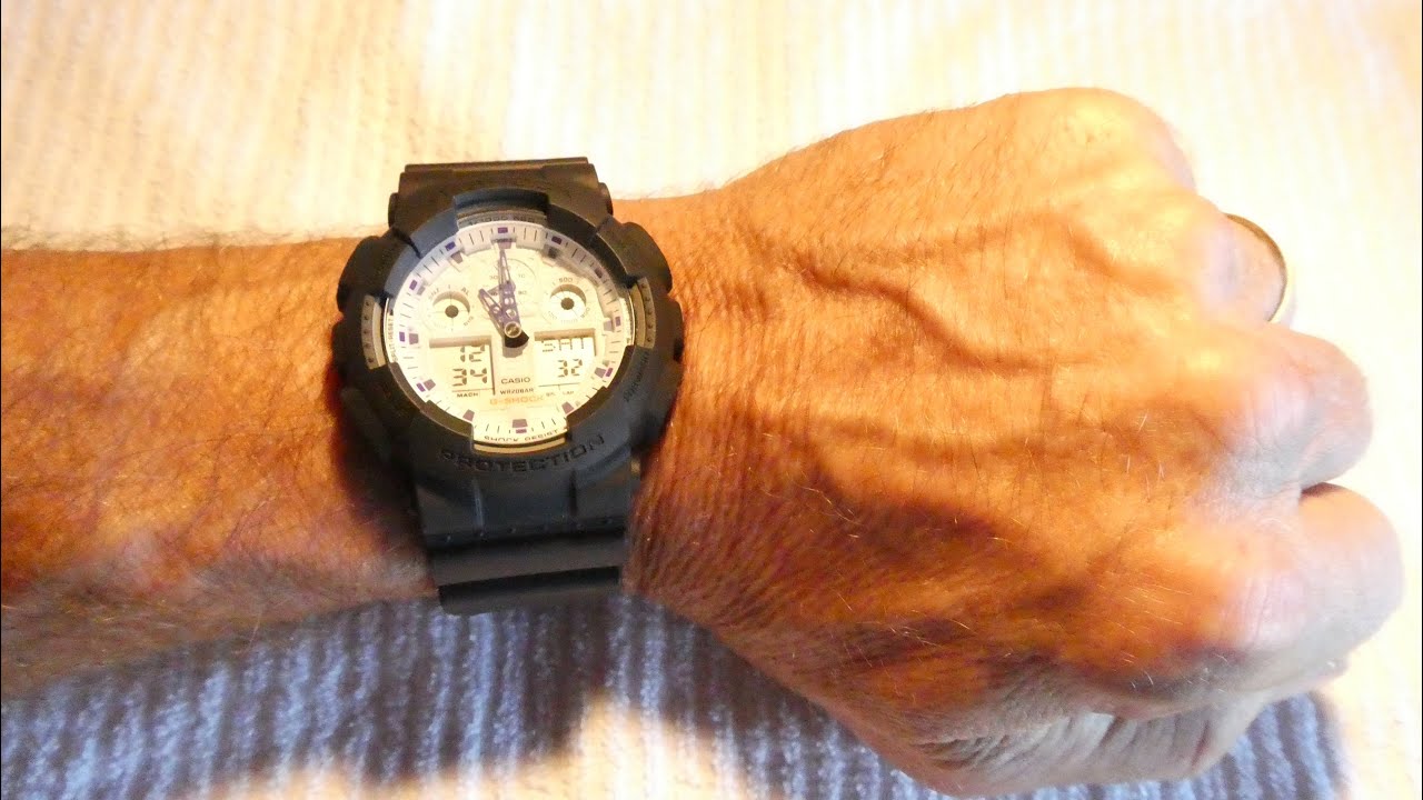 How to Refurbish a Gshock GA-100 Watch with a Sapphire Crystal and new Bezel, Band and Battery.